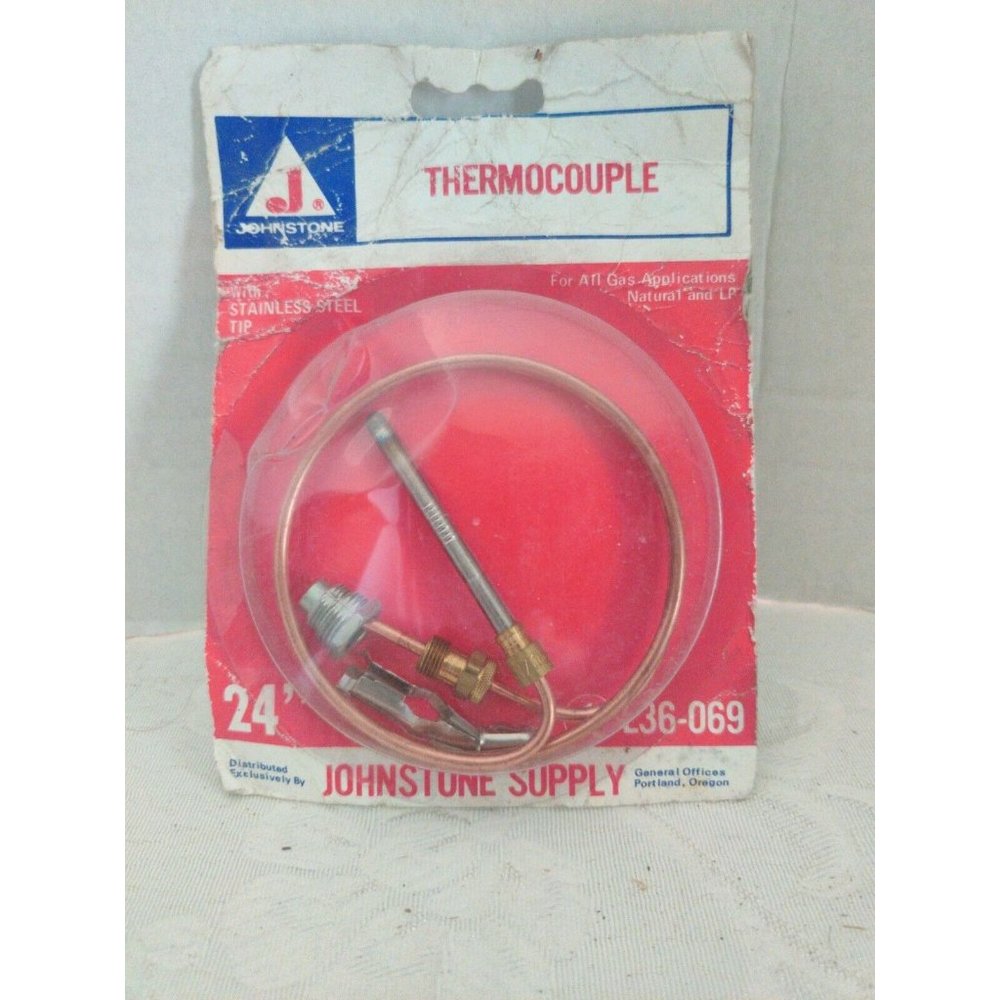 Johnstone 24 inch Thermocouple L36-069 - For ALL gas Applications Natural and LP